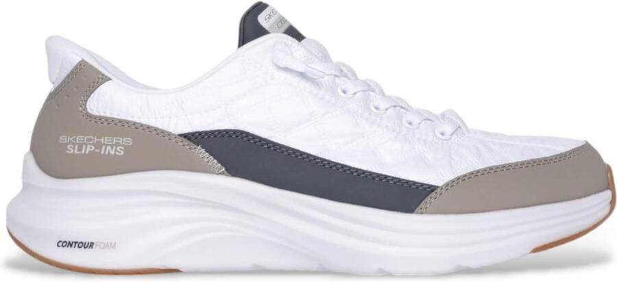 Skechers Hands Free Slip-Ins Contour dames sneaker Beige wit - Foto 3