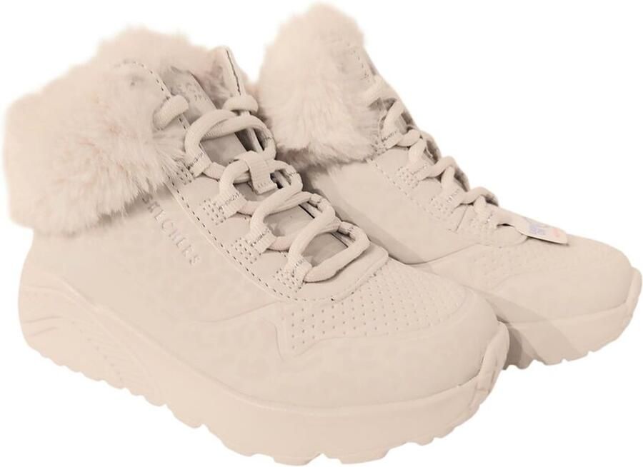 Skechers Veterboot 310362L NAT UNO Lite Cozy Leopard Natural