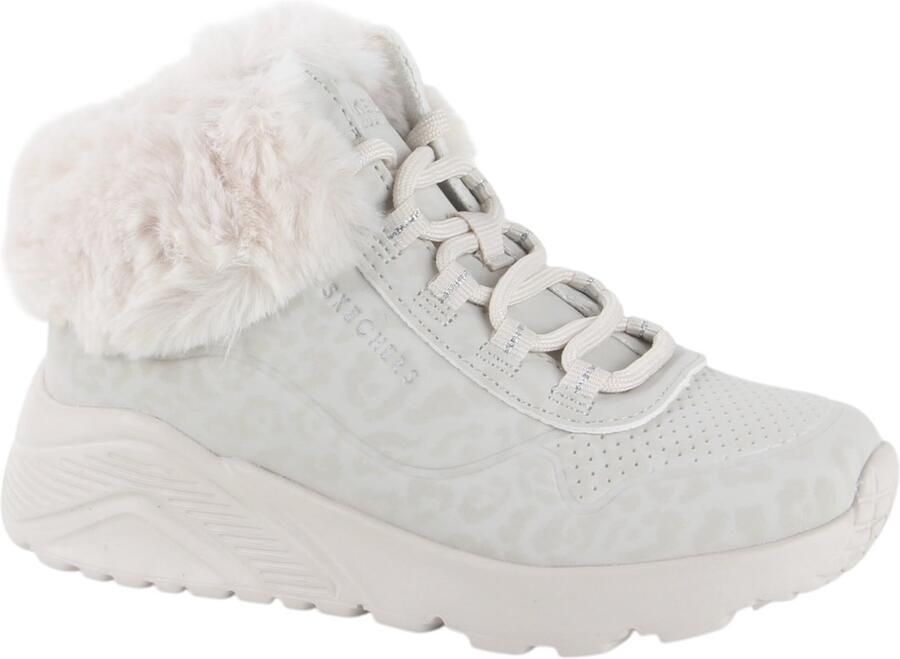 Skechers Veterboot 310362L NAT UNO Lite Cozy Leopard Natural
