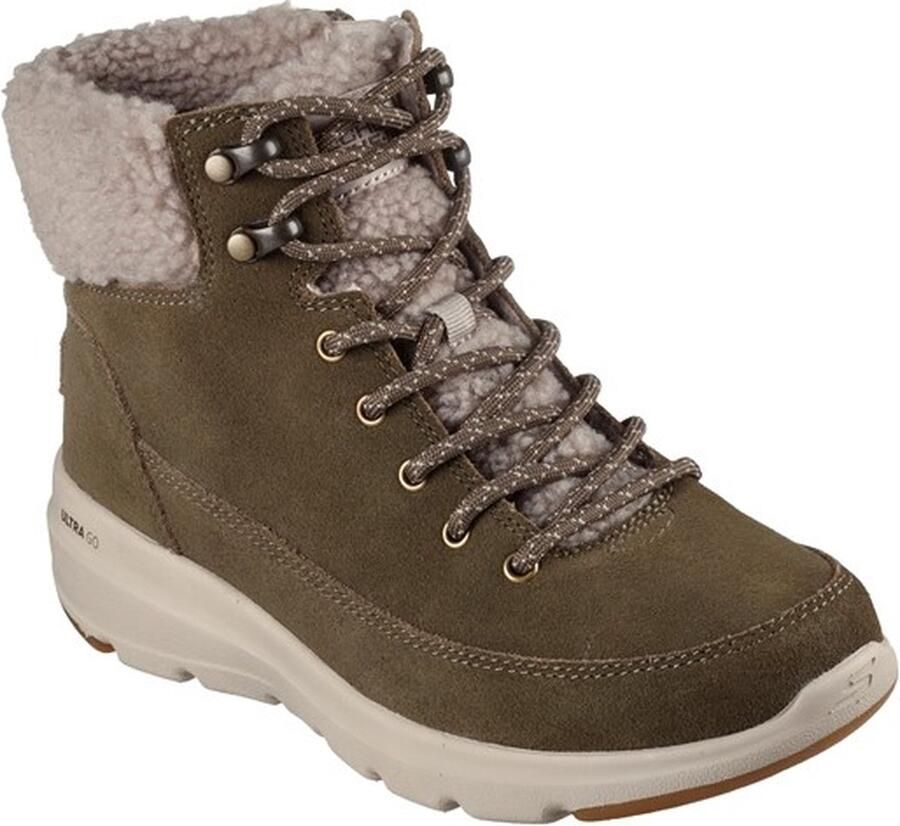 Skechers Veterboot GoWalk 16677 OLV Glacial Ultra Olijfgroen Suède 4½ 37½ - Foto 2