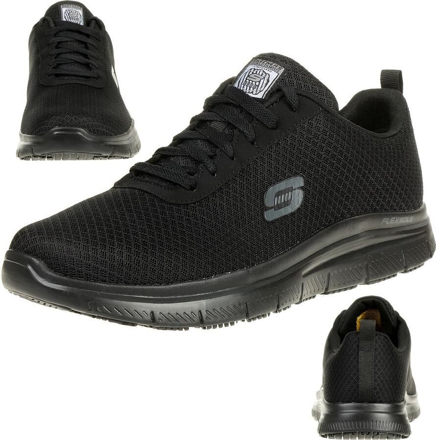 Skechers Werkschoenen Veterschoen voor de horeca onderhoud met gepolsterde binnenzool - Foto 2