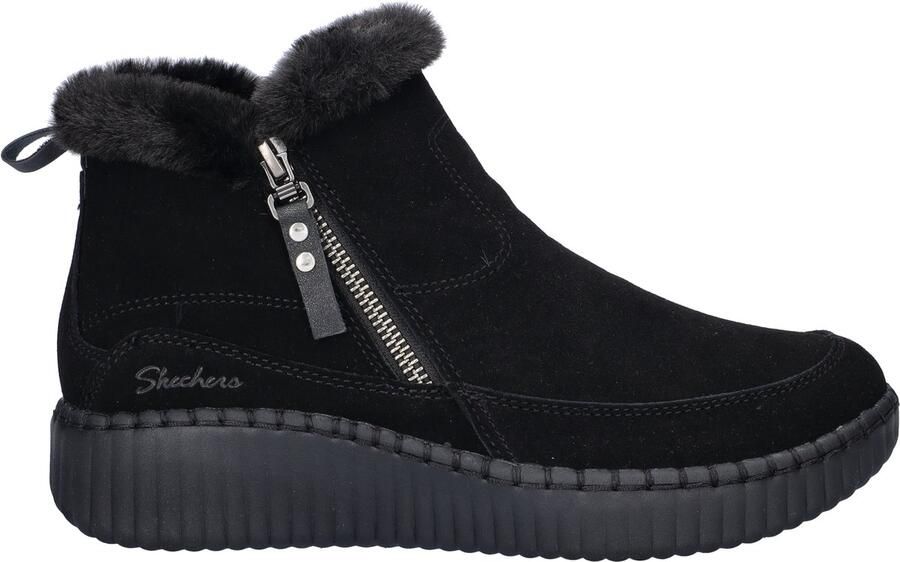 Skechers Wilshire Blvd Fresh Zip Dames Laarzen Zwart