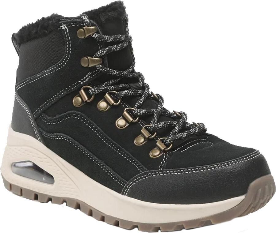Skechers winter enkellaarsjes dames zwart