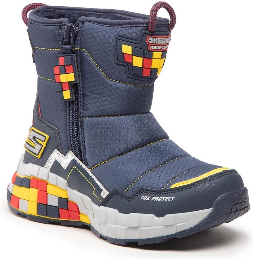 Skechers winterlaarzen voor jongens navy blauw