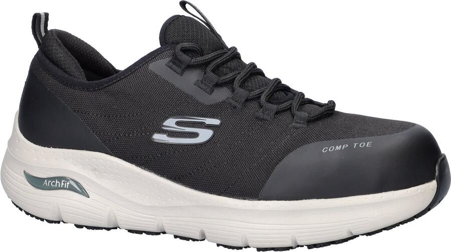 Skechers Work Arch Fit SR Ebinal dames sneaker Zwart