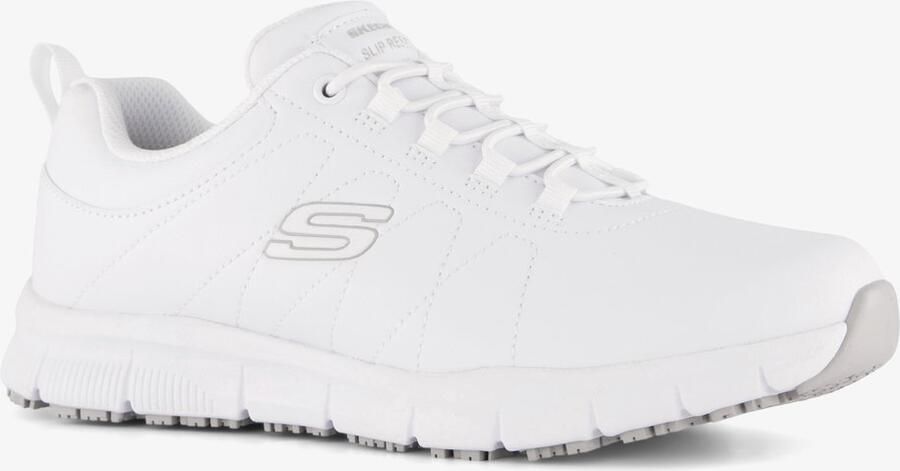Skechers Work Nampa Beja dames sneakers wit Extra comfort Memory Foam