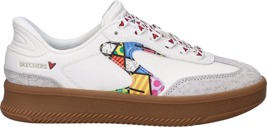 Skechers x Britto Hands Free Slip-In Hotshot dames sneaker Wit multi