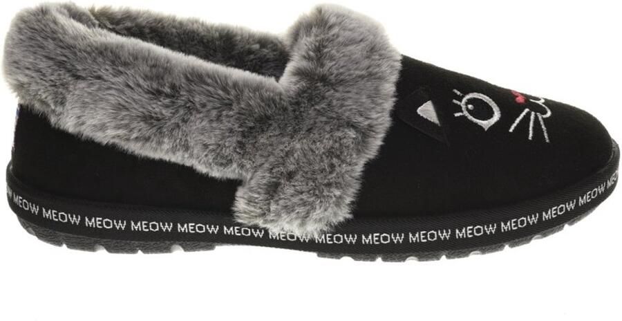 Skechers Pantoffels TOO COZY MEOW PAJAMAS Huisschoen met geborduurd kattengezicht