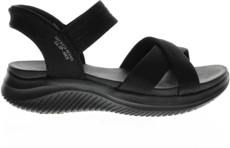 Skechers Zwarte Sandalen Slip-ins