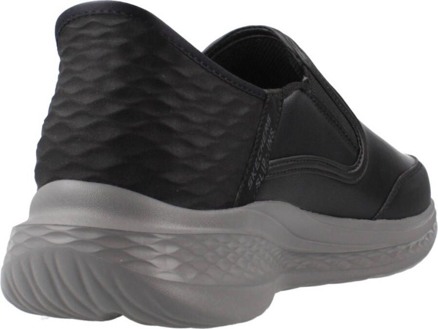 Skechers Slade oper Heren Instappers Zwart
