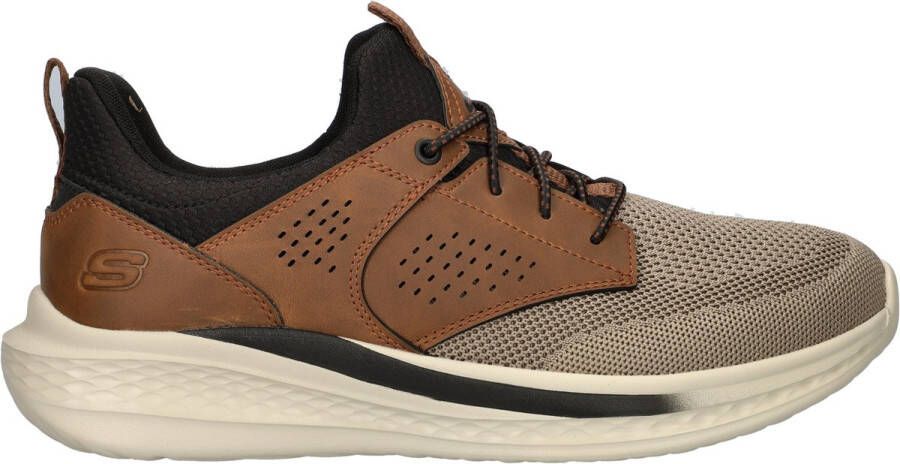 Skechers Slade heren sneaker Bruin multi