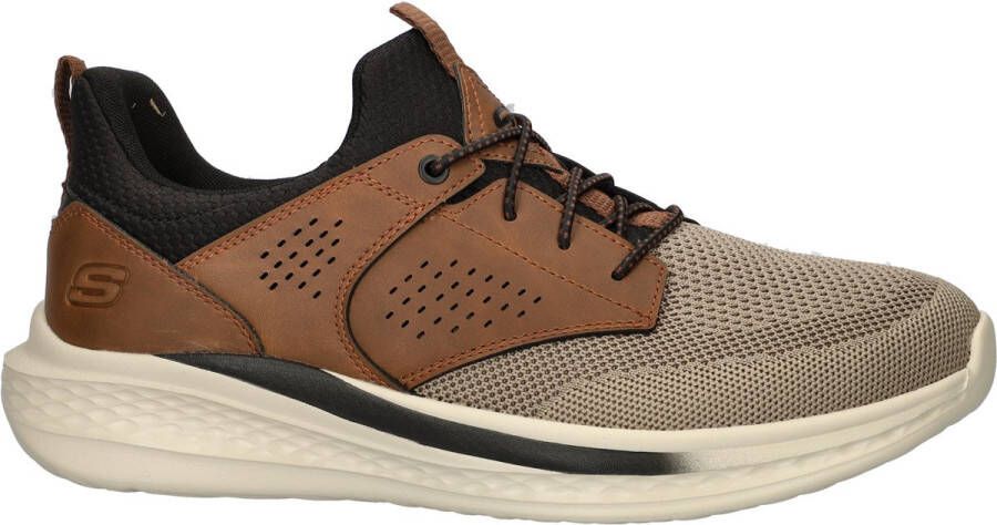 Skechers Slade heren sneaker Bruin multi