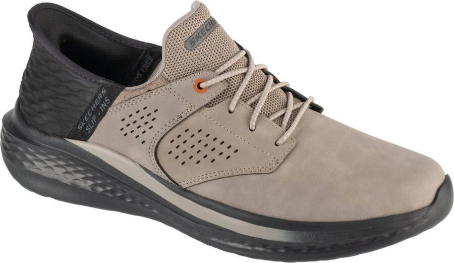 Skechers SLADE MACKLIN herensneakers instappers NT grijs