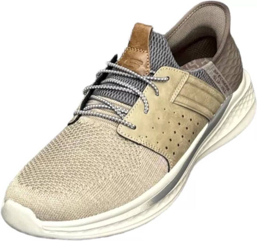 Skechers Slade ocon taupe slip-ins Kleur Taupe)