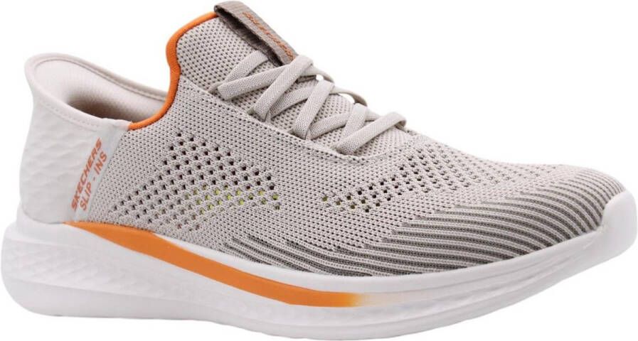 Skechers Slip-on sneakers SLADE-QUINTO slipper vrijetijdsschoen met subtiele contrastafwerking