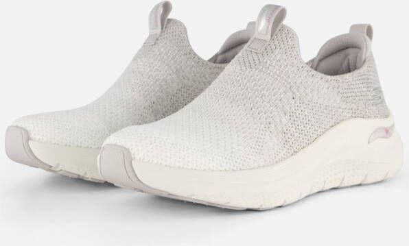 Skechers Slip-in Arch Fit Instappers wit Dames
