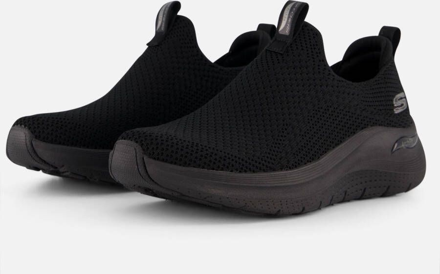 Skechers Slip-in Arch Fit Instappers zwart Dames