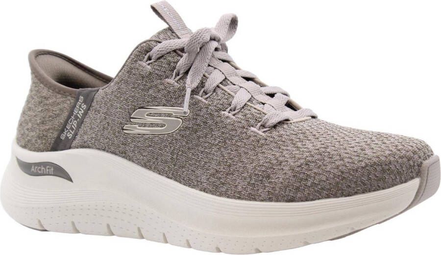 Skechers Hands Free Slip-Ins Arch Fit Summit heren sneaker Taupe