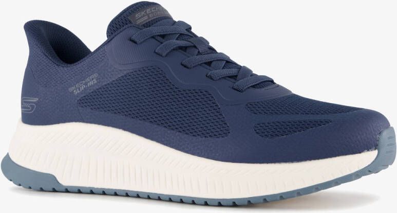 Skechers Slip-ins: BOBS Sport Squad heren sneakers blauw Extra comfort Memory Foam