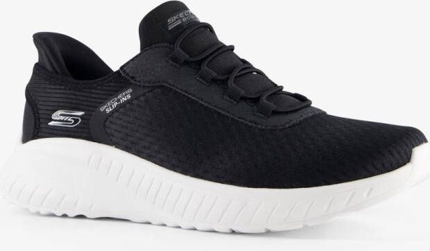 Skechers Slip-ins: Bob Squad dames sneakers zwart wit Extra comfort Memory Foam