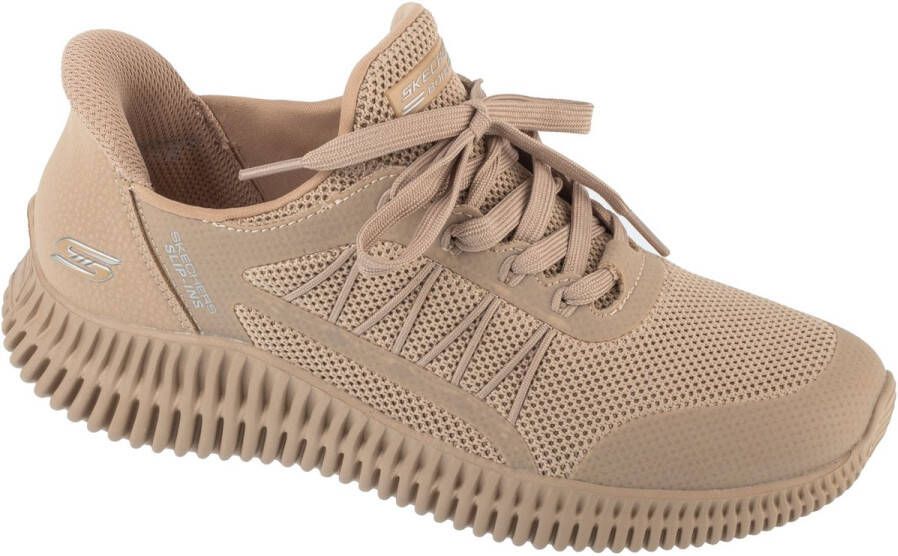 Skechers Slip-Ins: Bobs Geo Lite Divine Pace Vrouwen Beige Sneakers