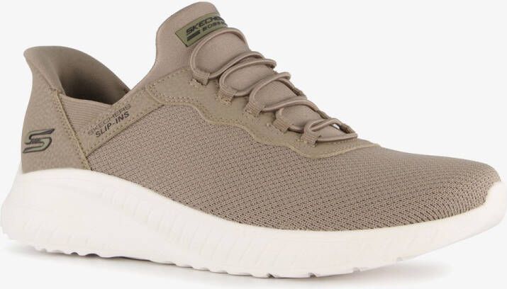 Skechers Slip-ins Bobs Sport dames sneakers beige Extra comfort Memory Foam