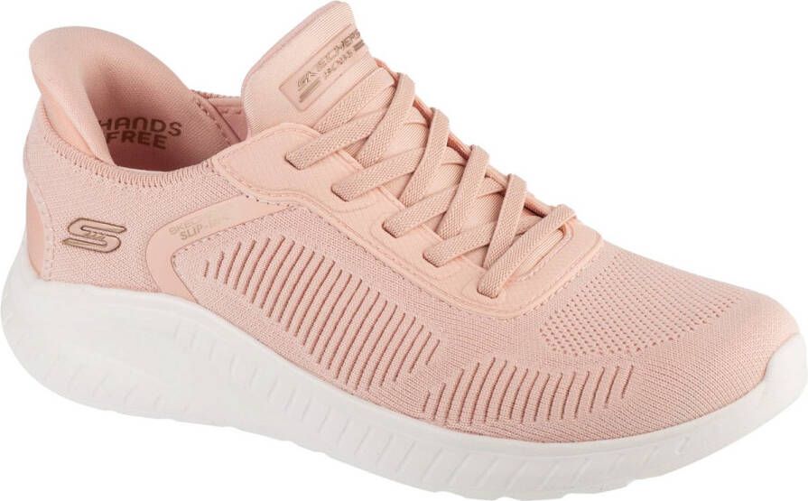 Skechers Slip-on sneakers BOBS SQUAD CHAOS-CURRENT MUSE slippers vrijetijdsschoen in vegan uitvoering