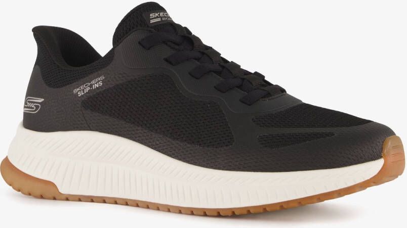 Skechers Slip-on sneakers BOBS SQUAD 4 Trainingsschoen sneaker veterschoen voor gemakkelijk in stappen