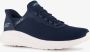 Skechers Slip-ins: Bobs Sport Squad dames sneakers blauw Extra comfort Memory Foam - Thumbnail 1