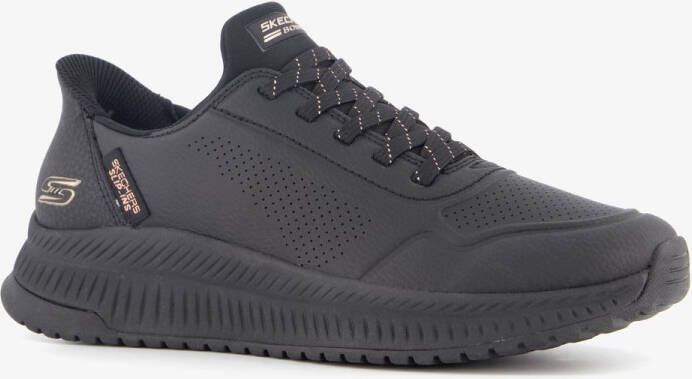 Skechers Slip-ins: BOBS Squad 4 dames sneakers zwart Extra comfort Memory Foam