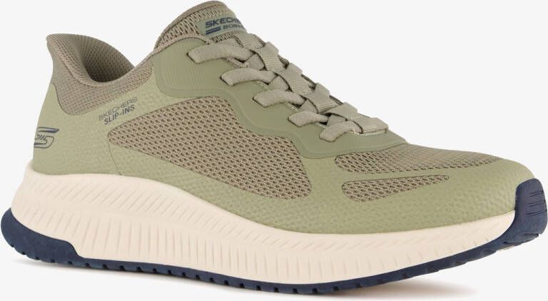 Skechers Slip-on sneakers BOBS SQUAD 4 Trainingsschoen sneaker veterschoen voor gemakkelijk in stappen
