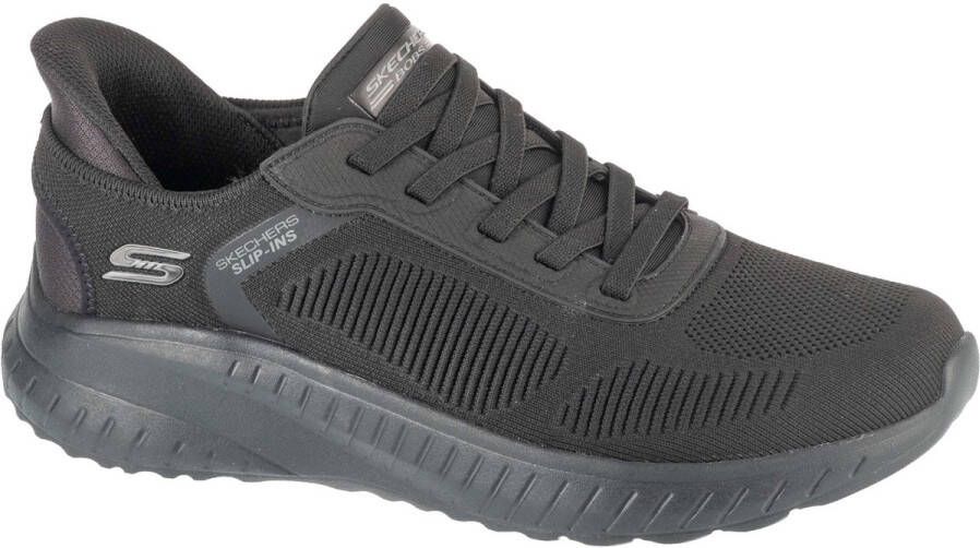 Skechers Slip-Ins: BOBS Squad Chaos Solid Step Mannen Zwart Sneakers