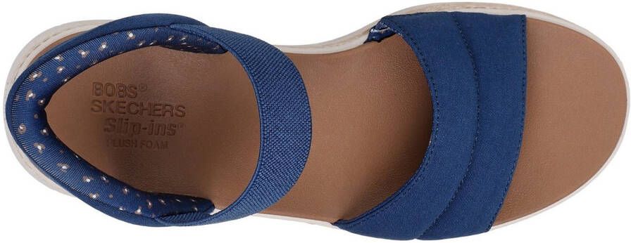 Skechers Sandalen BOBS SUN RAY wig sandaal sandalette plateausandaal met plush foam