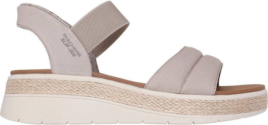 Skechers Sandalen BOBS SUN RAY wig sandaal sandalette plateausandaal met plush foam