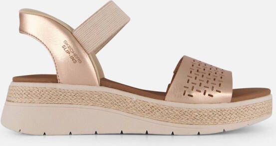 Skechers Slip-ins Bobs Sun Ray Step Aside Dames Sandalen Goud - Foto 2