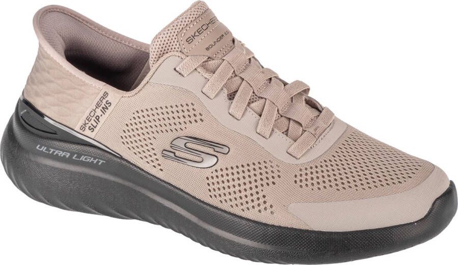 Skechers Slip-Ins: Bounder 2.0 Emerged 232459-TPBK Mannen Beige Sneakers
