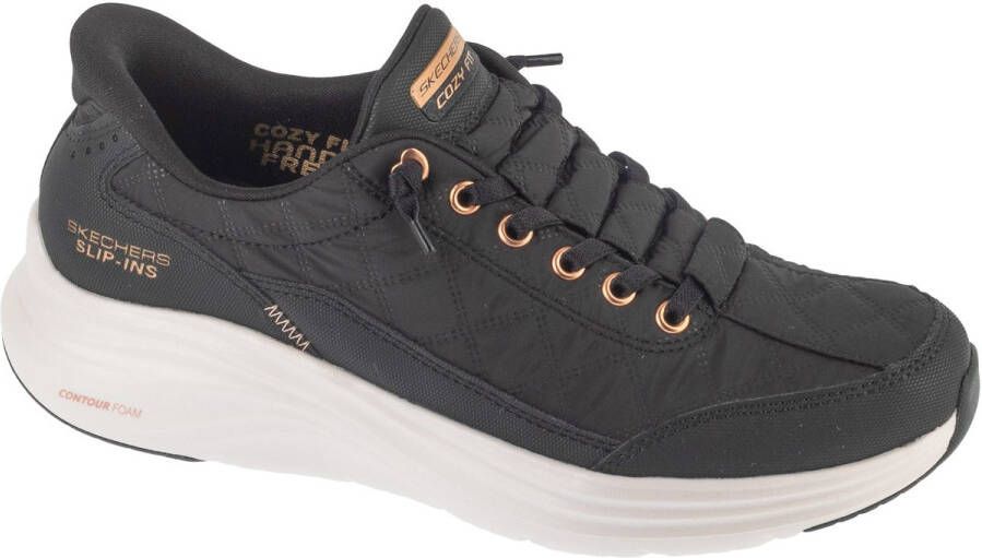 Skechers Slip-ins: Contour Foam Golden Hour Vrouwen Zwart Sneakers