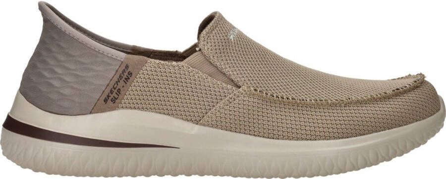 Skechers Slip-Ins Delson 3.0 Cabrino Vegan instapper Beige Heren