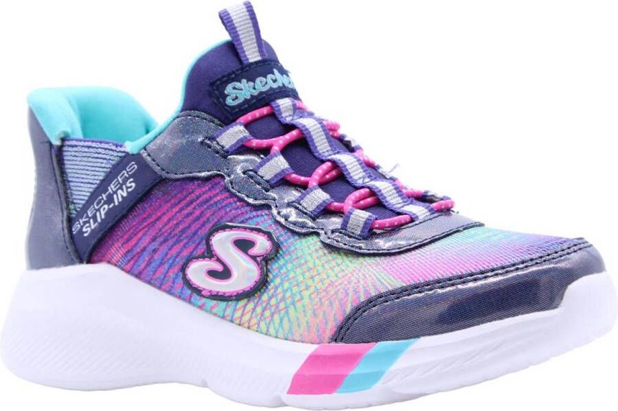 Skechers Dreamy Lites Colorful Prism Meisjes Sneakers Donkerblauw Multicolour