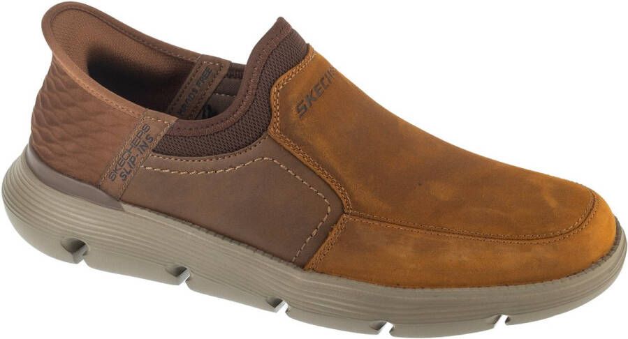 Skechers Slip-Ins: Garza Dorado Mannen Bruin Schoenen