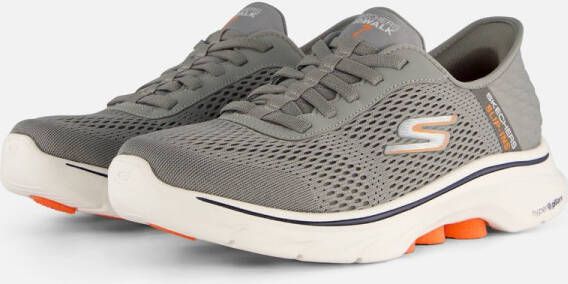 Skechers Slip-ins Go Walk 7 Free Hand 2 Heren Instappers Grijs