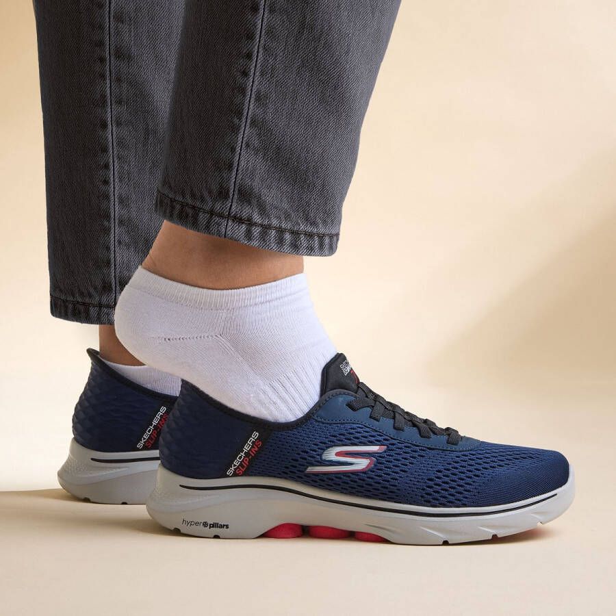 Skechers Stijlvolle Herensneaker voor dagelijks gebruik Blue Heren