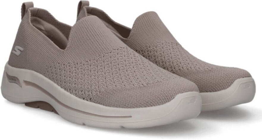 Skechers Dames Sneaker Go Walk Arch Fit 2.0 Delara Taupe