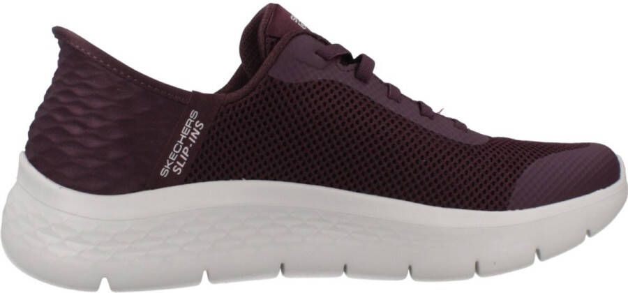 Skechers Slip-Ins: GO WALK Flex Grand Entry 124836-BURG Vrouwen Kastanjebruin Sneakers