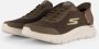 Skechers Slip-ins Go Walk Flex Hands Up Heren Instappers Bruin - Thumbnail 1
