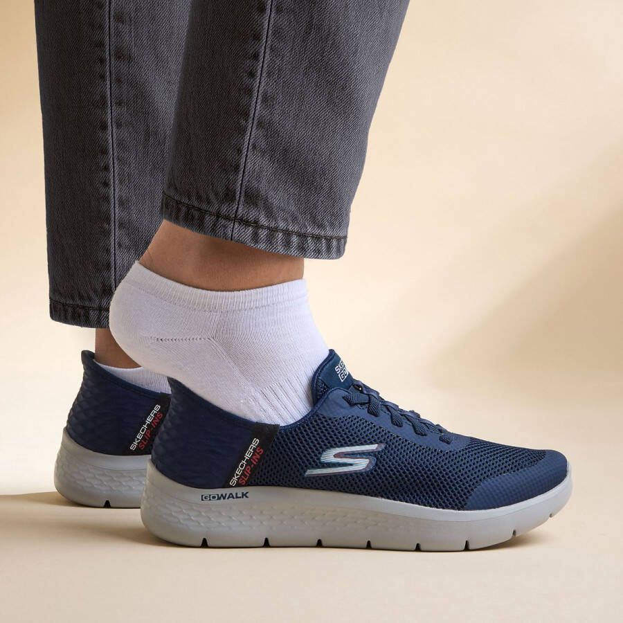 Skechers Slip-ins Go Walk Flex Hands Up Heren Instappers Navy