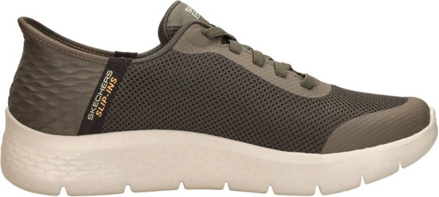 Skechers Slip-ins Go Walk Flex Hands Up Heren Instappers Bruin