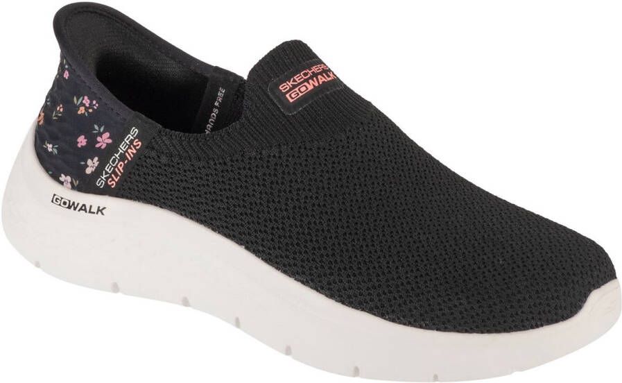 Skechers Slip-Ins: GO WALK Flex Sunset Rose Vrouwen Zwart Sneakers