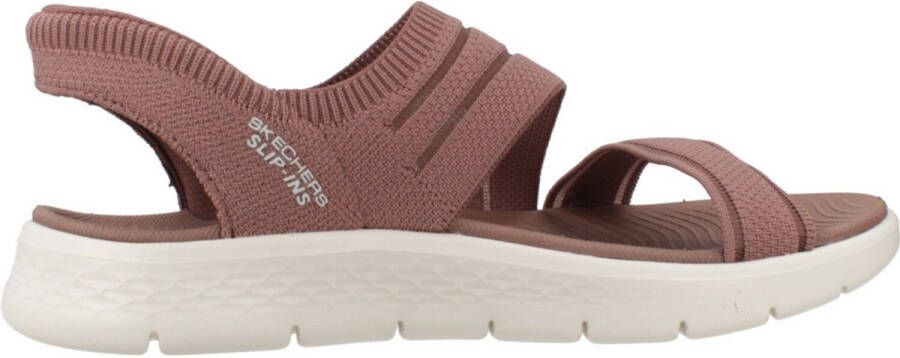 Skechers Slip-ins Go Walk Flex Zandal-Enticing Dames Sandalen Bruin