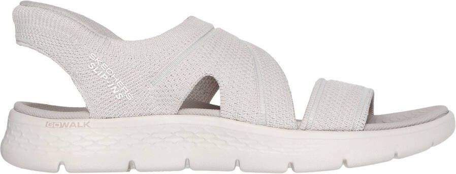 Skechers Slip-ins Go Walk Flex Zandal-Enticing Dames Sandalen Naturel